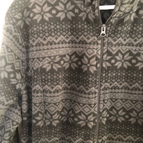 Old Navy Snowflake Fleece Zip Up Jacket XXL - Picture 2 of 5